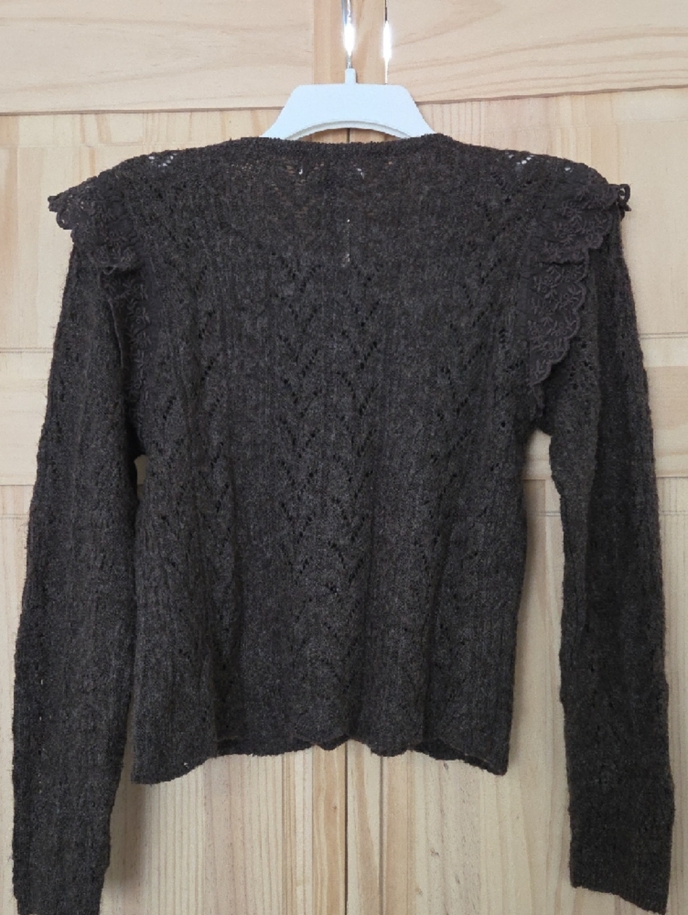 AE Lace Ruffle Sweater - Picture 9 of 10